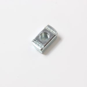 Carbon steel non-spring channel nut with zinc plated finish