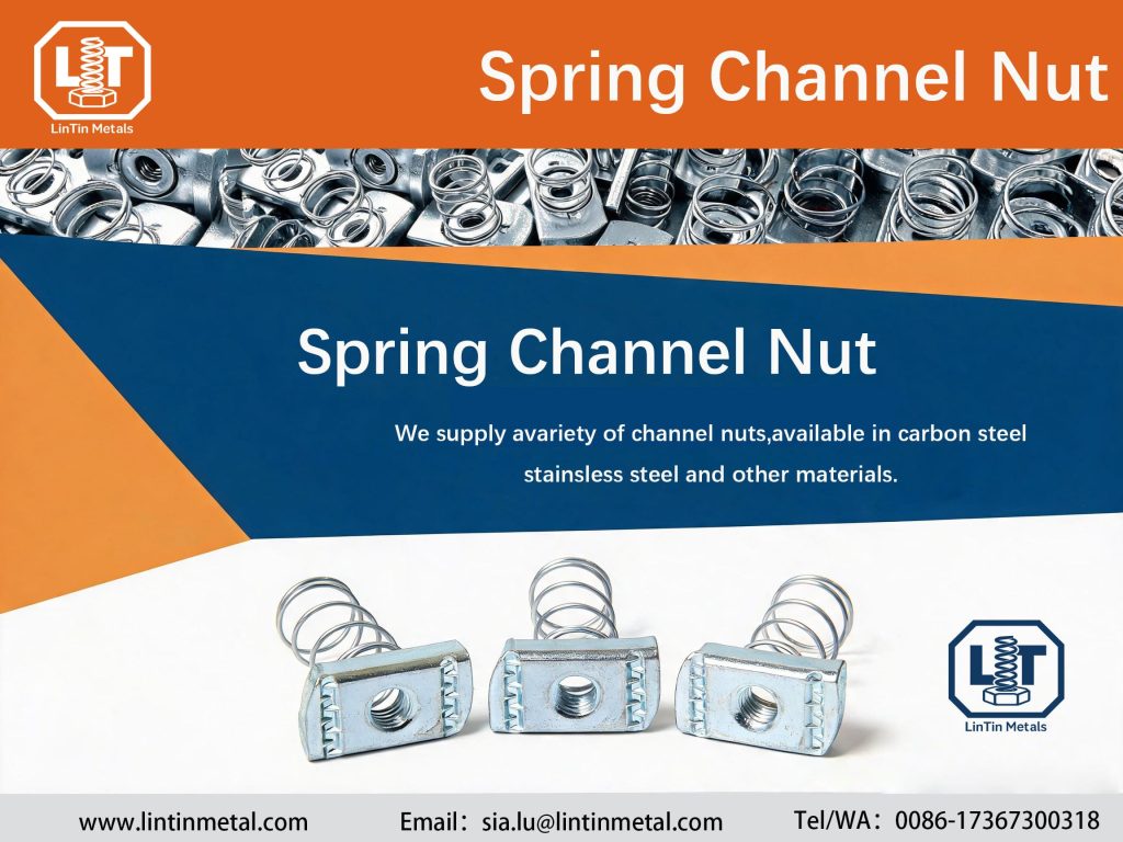 spring nut strut fastener manufacture lintin metals factory channel nut