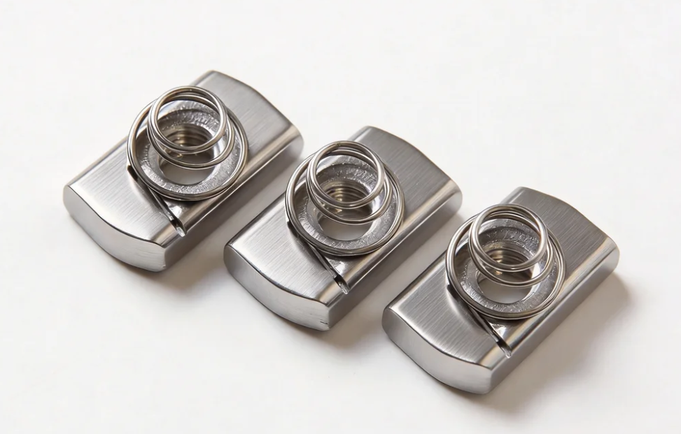 Stainless steel short spring channel nut