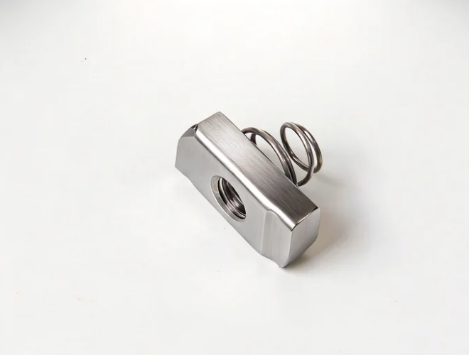 Stainless steel short spring channel nut