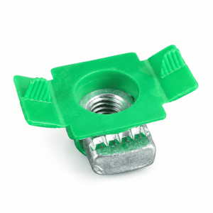 Green PVC plastic wing nut