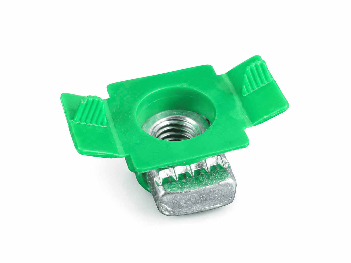 Green PVC plastic wing nut