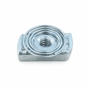 Carbon steel flat spiral spring channel nut